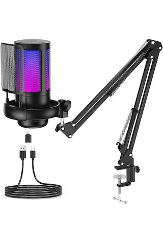Mikrofon Seti Oyun Youtuber Stüdyo Ve İnfluencer Kayıt Mikrofonu