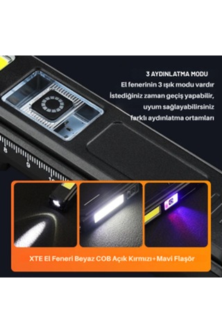 Powerdex El Feneri-ec Mat Siyah