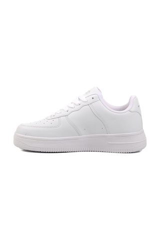 Beyaz Bağcıklı Unisex Spor Ayakkabı 042 G Beyaz-beyaz Beyaz
