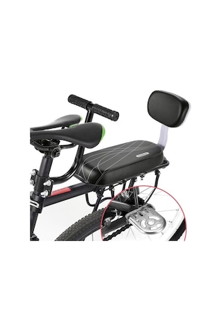 Novahub Çanlı Bisiklet Koltuk Ayak Takımı Sırt Minderli Çocuk Bisikleti Altın