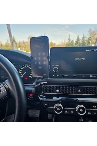 Honda Civic Fe1 2021-2024 Uyumlu Araca Özel Telefon Tutucu Direks