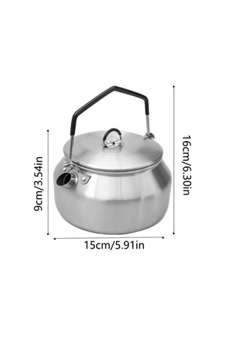 Kamp Su Isıtıcısı Kaynatma Ocağı Su Isıtıcısı Gümüş Çok Renkli