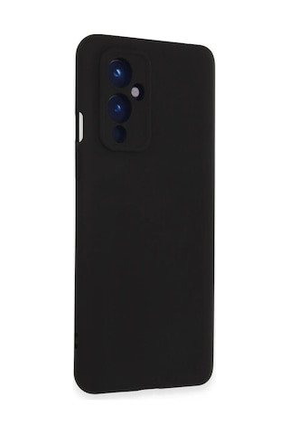 One Plus 9 Kılıf Nano İçi Kadife Silikon - Siyah Sıyah