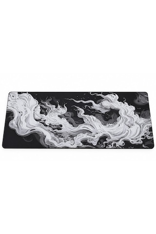 Razador Monochrome Flow 90x40 Cm Xxl Gaming Profesyonel 1. Sınıf Oyuncu Mouse Pad Kaymaz Taban 4 Mm Mousepad