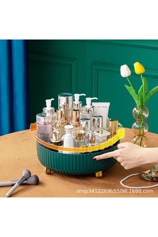 Wezone Ev Ve Mutfak İçin Döner Plastik Depolama Kutusu, Baharat Ve Gereçleri Düzenlemek İçin Çok Fonksiyonlu Ev Aletleri - Beyaz Diğer