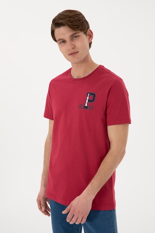 U.S. Polo Assn. Erkek Regular Fit Bisiklet Yaka Vişne Tişört 50306897-VR223