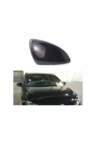 Wezone Sağ Taraftaki Araba Geribakış Aynası Kapağı, Parlak Siyah Abs Malzeme, Kolay Kurulum, Dayanıklı Ve Modern Görünüm