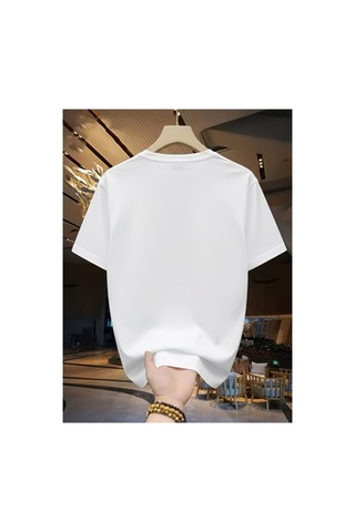 Panda Baskı Tekstil Çapa Deniz Baskılı Özel Tasarım Oversize Tshirt Beyaz