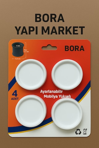 Mobilya Yükseltici Ayarlı Ayak Baza Ayak Mobilya Beyaz Eşya Ayağı Ayarlı Ayak Beyaz
