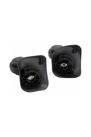 Novahub Yüksek Kaliteli Siyah Döner Tekerlek Seti, 2 Parça, Bagaj Bavul İçin -