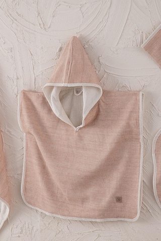 Ecocotton Hasna Terra 2-5 Yaş %100 Organik Pamuk Keten Melanj 4' Lü Bebek Panço Seti Turuncu