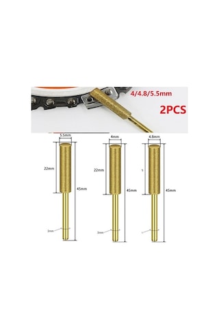 Trendooze Zincir Testere Testere İçin Elmas Dişlerini Bileyici Bilemek Aksesuarları 4mm Vd
