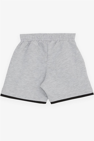 Breeze Girls & Boys Erkek Çocuk Şort Cepli Aksesuarlı 3-7 Yaş, Gri Melanj Gri