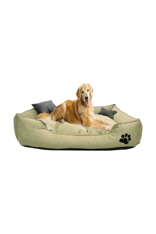 Mavi Vitrin Yıkanabilir Kumaş Pati İşlemeli Büyük Irk Köpek Yatağı L 100 x 80 CM Mavi Vitrin Yıkanabilir Kumaş Pati İşlemeli Büyük Irk Köpek Yatağı L 100 x 80 CM