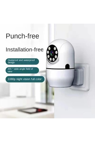 Novahub Akıllı Güvenlik Kamerası 1080p Hd Ev Kamerası Gece Görüşlü Hareket Algılama Eğim 355 Bebek Evcil Hayvan Yaşlılar İçin