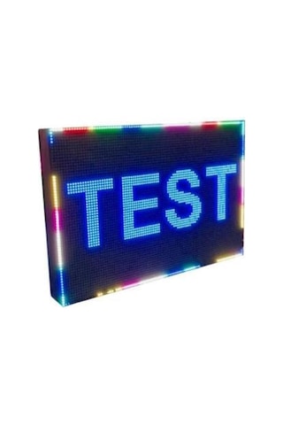 Led Tabela 64x96cm Çift Taraflı Rgb Kayan Yazı-wifi