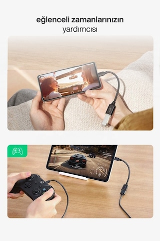 Otg Veri Kablosu Tip C Usb 3.0 Adaptörü A Hızlı Veri Aktarma Cep Telefon Tablet Pc Araba İçin Kablo