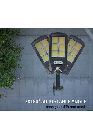 Solar Bahçe Aydınlatma 180 Cob Led Güneş Enerjili Bahçe Lambası