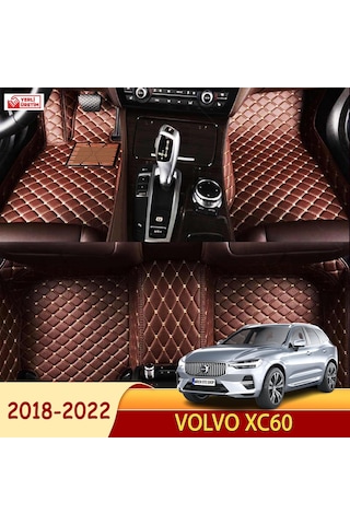 Volvo Xc60 2018-2022 5D Havuzlu Suni Deri Oto Paspas