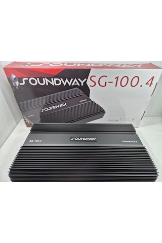 Soundway Amfi 4 X 100 Rms Ses Ve Bass Amfisi Soundway Sg-100.4 Ab Class Oto Anfi