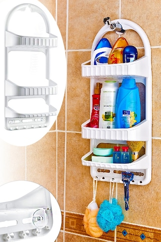 Büro Ev Ofis Banyosu İçin Duşa Asılabilir Şampuanlık Sabunluk Diğer