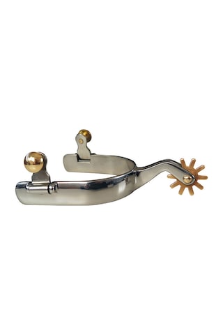 Moveevo Büyük Boy Paslanmaz Çelik Amerikan Sporları - Bakır Dişli Ve Şapka Kıpseli, Paslanmaz, Western Binicilik Zırhlı Gereç