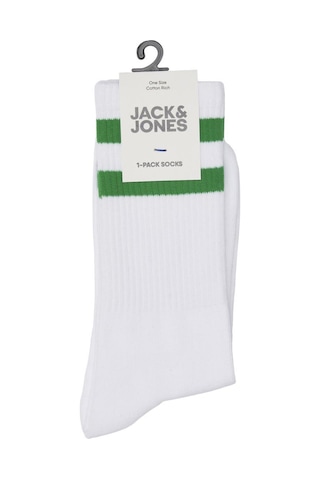 Jack & Jones Jackayden Tennis Sock Erkek Çorap-27395 - Yeşil Beyaz - Yeşil