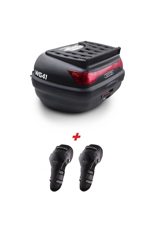 Wogen Wg41 Basic Arka Çanta 41 Litre Siyah + Karbon Dizlik Hedi Siyah