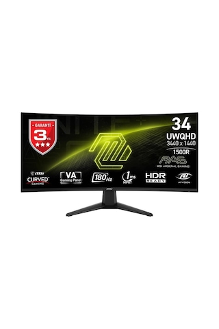 Msı Mag 346cq 34 180hz 1ms Freesync Premium Curved 1500r Uwqhd Cece5msı0297