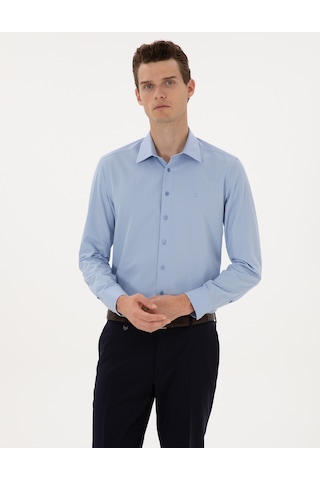 Pierre Cardin Erkek Mavi Gömlek Desenli 50312330-vr036 Mavi