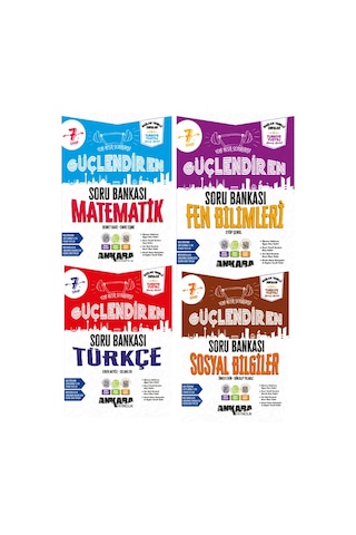 2027 7.sınıf Güçlendiren Matematik-türkçe-fen-sosyal Bağlam Temelli %100 Yeni Müfredat Soru Bankası Seti