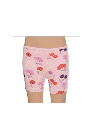 Kız Çocuk Boxer Desenli 6'lı Paket Karışık Desen-gümüş 3072 Çok Renkli