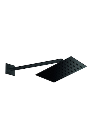 Gpd Ankastre Duş Başlığı Kare Slim Metal 25x25 Cm Siyah Ads29-s Siyah