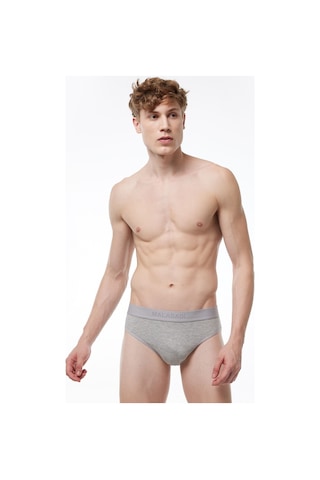 Malabadi Gri Erkek 5 Li Modal Slip Külot 5m080 Gri