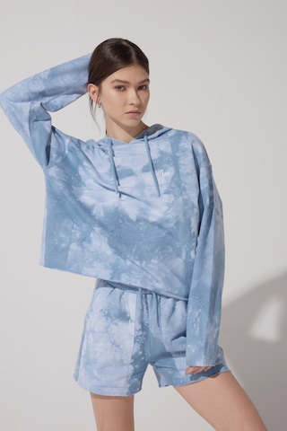 Lee Regular Fit Normal Kesim %100 Pamuk Kapüşonlu Yaka Desenli Sweatshirt L231230400 Mavi