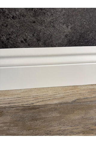 14 Cm Yalı Serisi B14 Model Lake Beyaz Pvc Süpürgelik