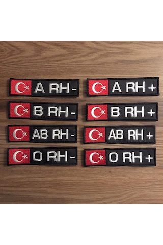 Kan Grubu Bayrak Patch Patches Peç Arma Kot Yaması Cırt Hediye Çok Renkli