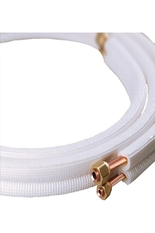 Klima Bakır Boru 9 Mm Çiftli 1/4" X 0 8 + 1/2" X 0 8 Mm Maxı 10 Metre