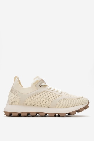 Marcomen Erkek Kalın Taban Trikolu Bağcıklı Sneaker Mc 21326 Bej Bej