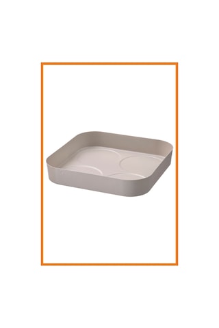 Halvtom Baharatlık Tepsisi 17 X 17 Cm Gri Bej Çok Renkli