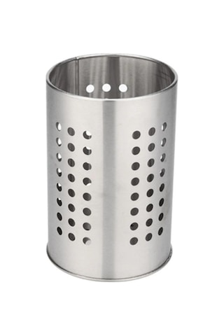 Orret Home Metal Kaşıklık Delikli, Tezgah Üstü Kaşık Kevgir Kepçe Organizeri, Masa Üstü Kalemlik Ve Makyaj Fırçası Organizeri, Çok Yönlü Ve Şık Mutfak Aksesuarı Sku: Smg8690010524492 Abanoz