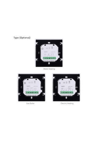 Geeksen Elektrikli Isıtma 16a Akıllı Termostat - 5+1+1 Haftalık Programlama, Çocuk Kilidi, Dokunmatik Tuş, Tp201uhp