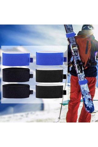 Homyl 6x Kayak Kayışı Taşınabilir Tahtası Bağları Eva Siyah Ve Mavi