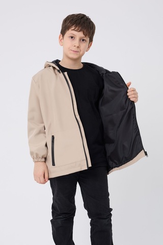 Erkek Çocuk Taş İçi Astarlı Su Ve Rüzgar Geçirmez Kapüşonlu Çift Fermuarlı Cepli Mont Taş