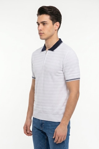 Baglan Erkek Spor Polo Yaka Triko Tişört Bgl-st05372 Beyaz