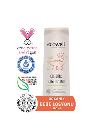 Organik Bebek Losyonu 300 Ml 3 Adet