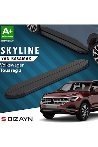 S-dizayn Vw Touareg 3 Skyline Siyah Yan Basamak 193 Cm 2018 Üzeri A+ Kalite