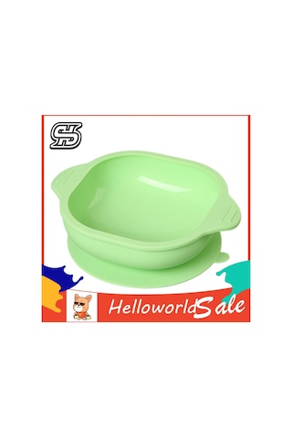 Helloworld Bebek Mama Kasesi Anti-damla Bebek Silikon Vantuzlu Kase