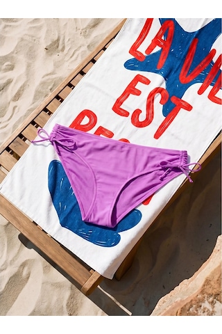 Lcw Dream Mor Düz Bağlama Detaylı Kadın Bikini Alt
