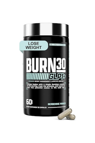 Nutrex Burn30 Glp-1 Carnitine Super Berberine Weight Management Appetite Control Gymnema Sylvestre 6 Aromasız